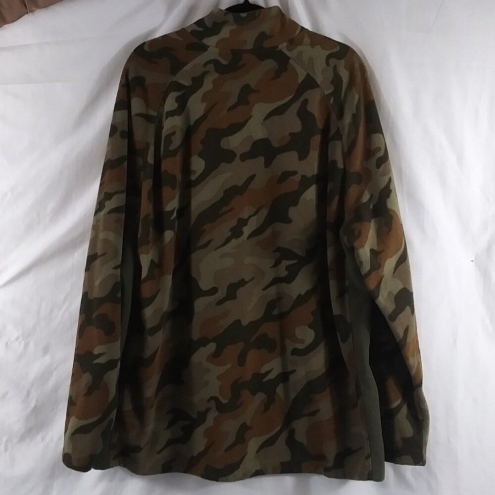 Unknown Source Men's Brown Grey Camouflage Fleecy Jacket Big & Tall Size 2X - Picture 3 of 9
